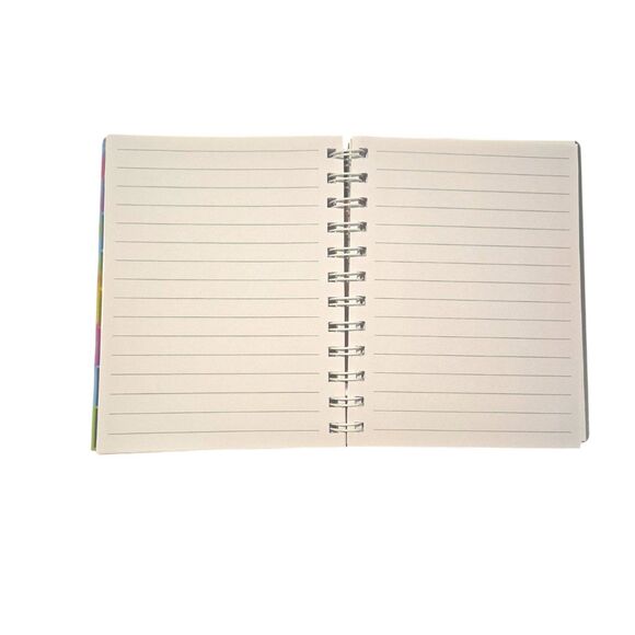 Colorful Fidget Bubble Pop Notebook Tie Dye Rainbow Spiral Journal - Picture 2 of 5